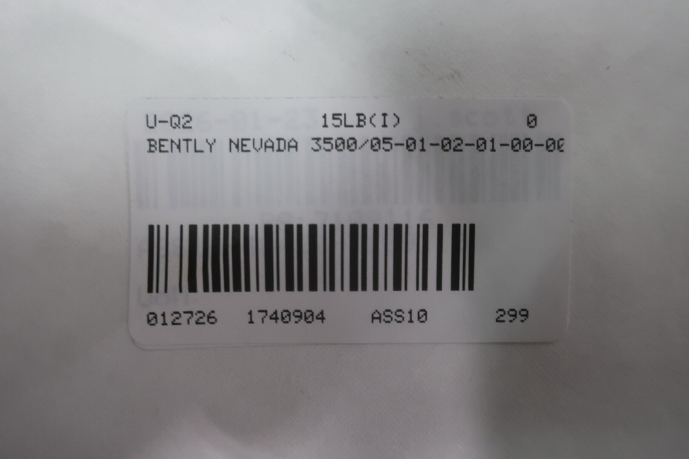 Bently Nevada 3500/05-01-02-01-00-00 Chassis Module