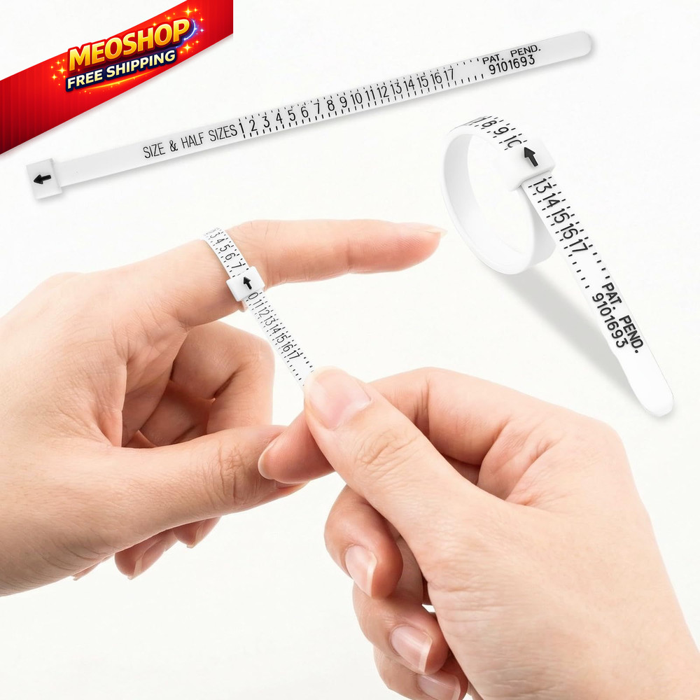 UUBAAR Ring Sizer and Measuring Tool, 5-in-1 Pro Sizing Kit: silver
