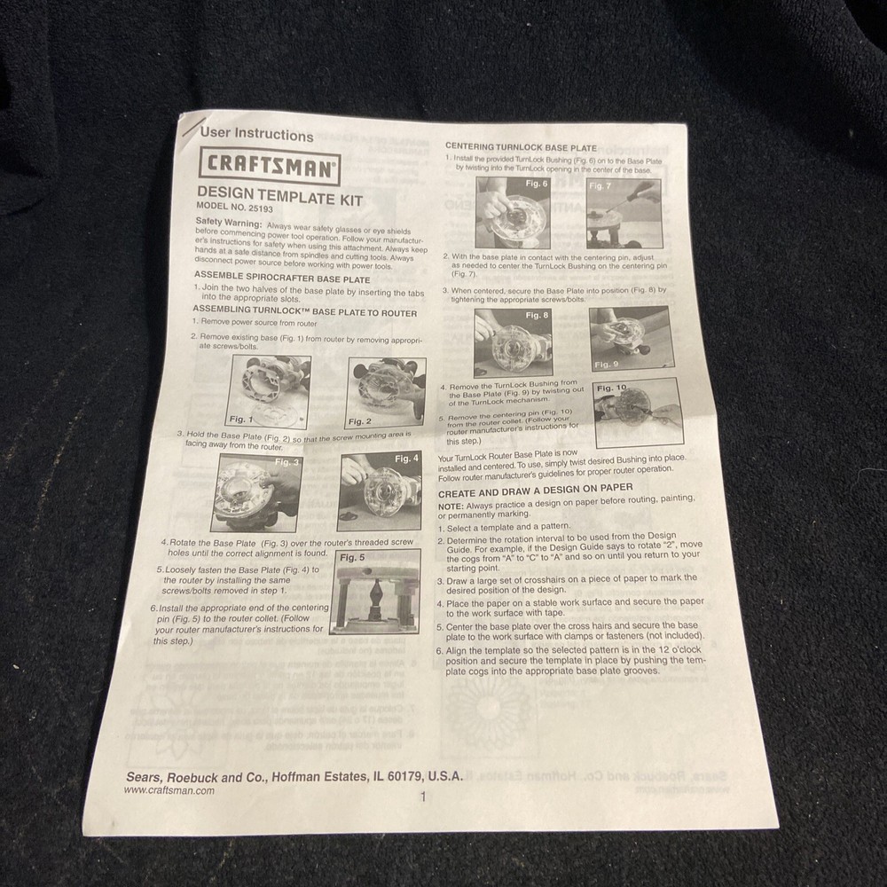 Craftsman Design Template Kit 25193