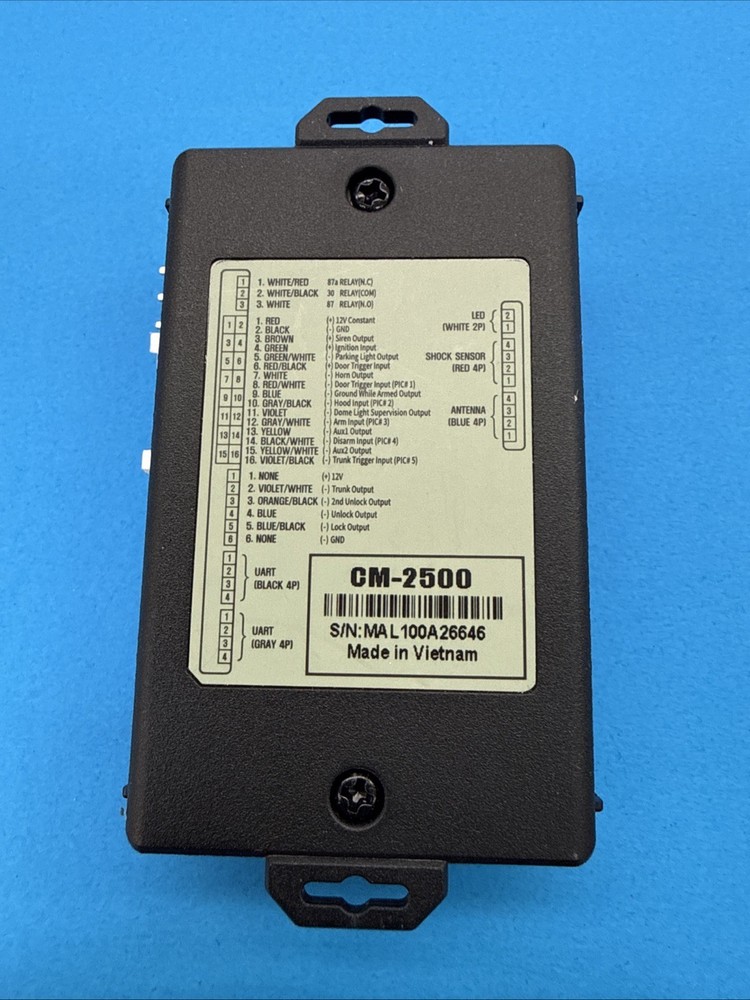 USED MODULE Firstech Compustar Replacement NEW Wiring CM2500 CM-2500 ALARM