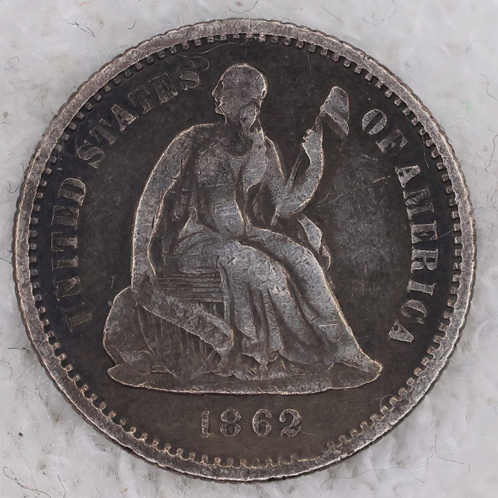 half dime us coins 1862