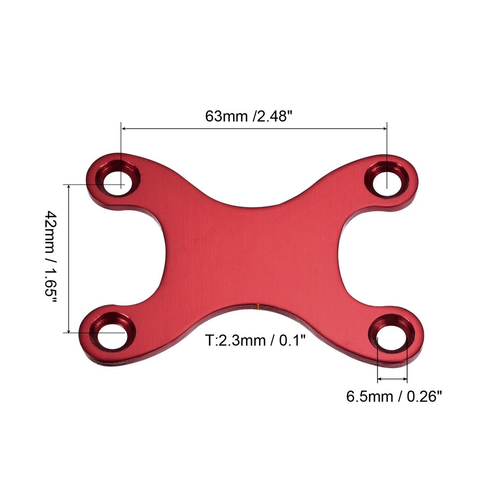 Skateboard Gasket Deck Protector Protective Anti Sinking Hardware Red H Shape