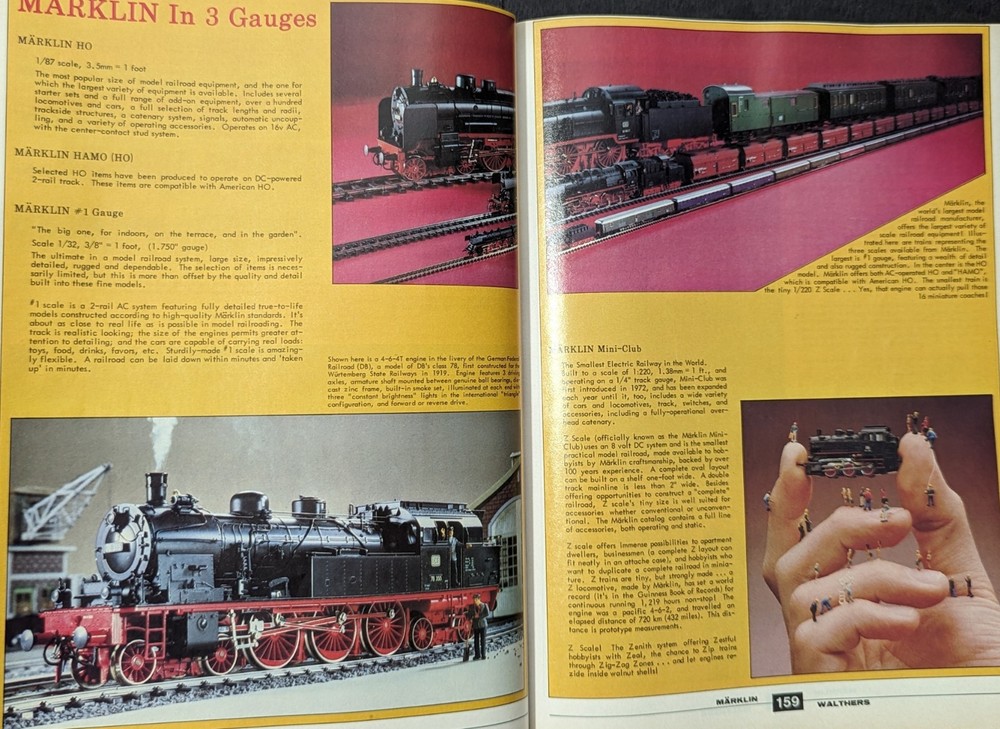 ***VINTAGE 1981 WALTHER'S HO SCALE MODEL TRAIN CATALOG & REFERENCE MANUAL***