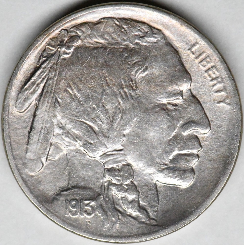 1913 type 1 buffalo nickel in a high grade