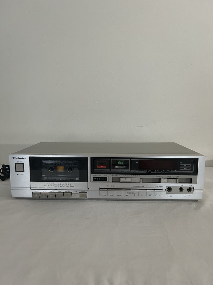 Technics RS-B18 Cassette deck Silver Edition TESTED WORKING Decent Condition