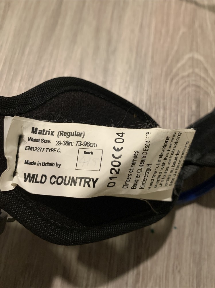 Wild Country Climbing Harness Size Regular