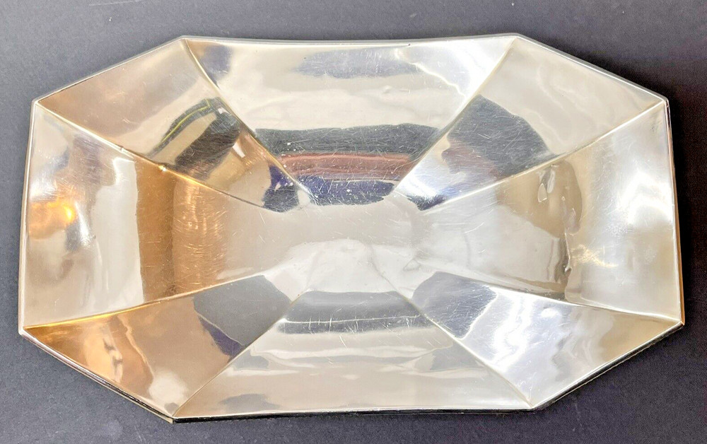 Gorham Sterling Silver Footed Bowl Monogrammed 560.3 Gr. #121 Rectangular Bowl
