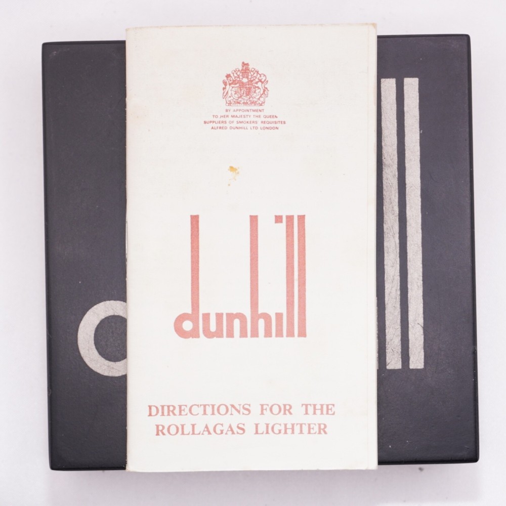 Dunhill Lighter Gold/Brown Lacquer_Ultrasonically Cleaned_WORKING