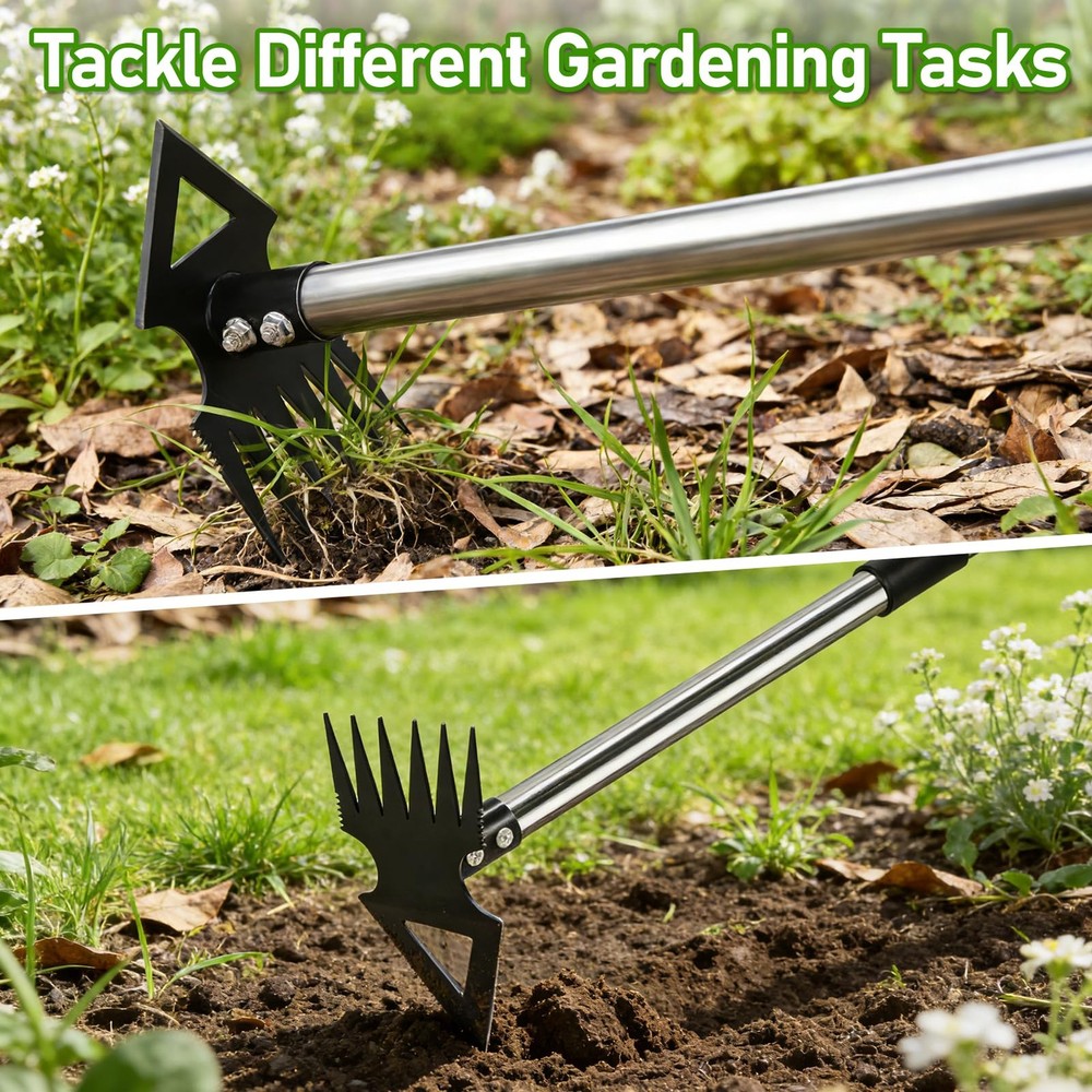 Upgraded Weed Puller Tool with Long Handle 56" Manual Weeder Remover Tool, 2