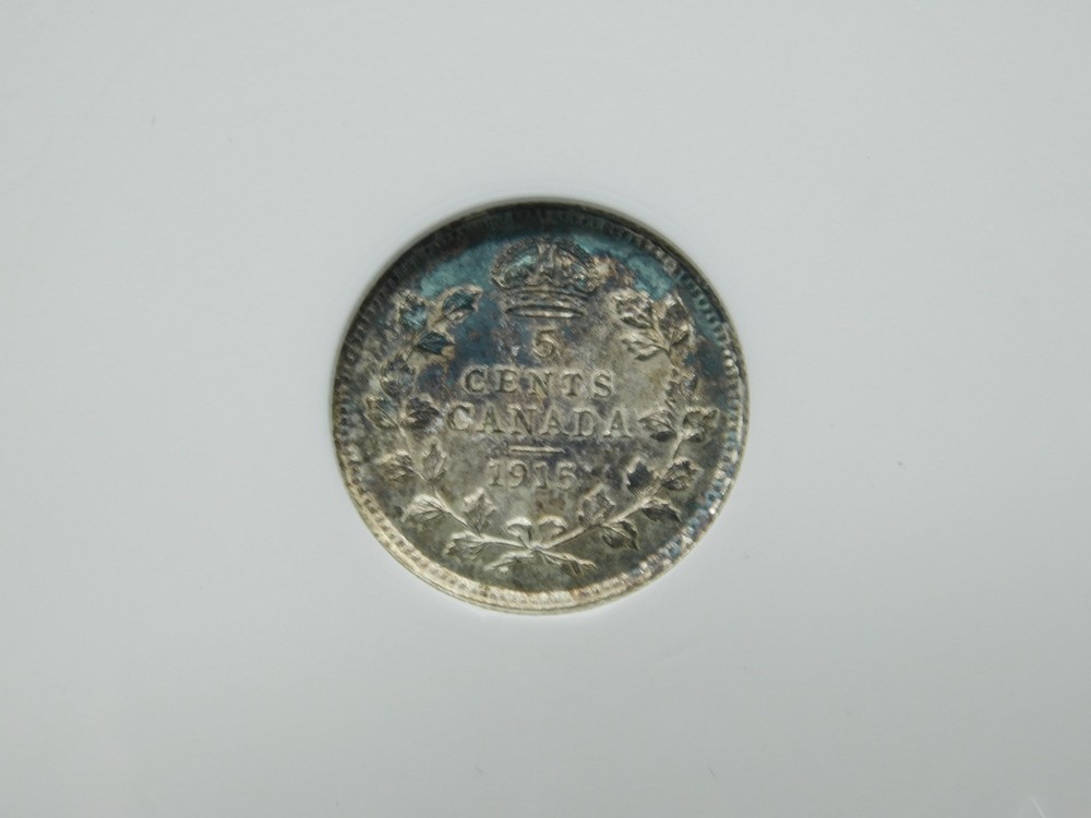 1915 CANADA 5 CENT ~ ANACS GRADED MS 63 (BT1136)