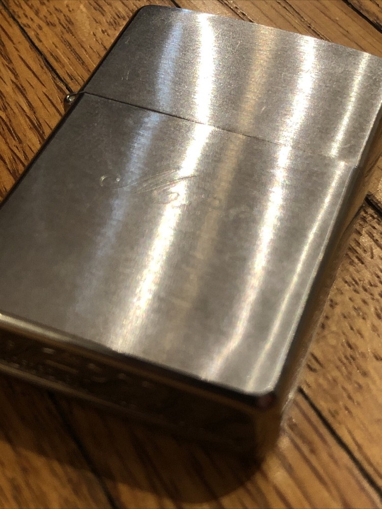 1994 Zippo Brushed Chrome Lighter - “ Moe” Engraved - EXC