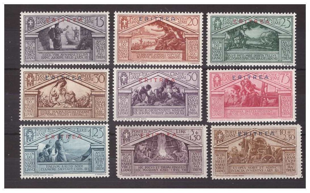 ERITREA 1930 - VIRGIL NEW SERIES ** MNH