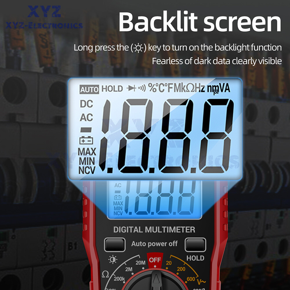ANENG SZ06 LCD Digital Multimeter 2000 Count AC/DC Voltmeter Ammeter Volt Meter