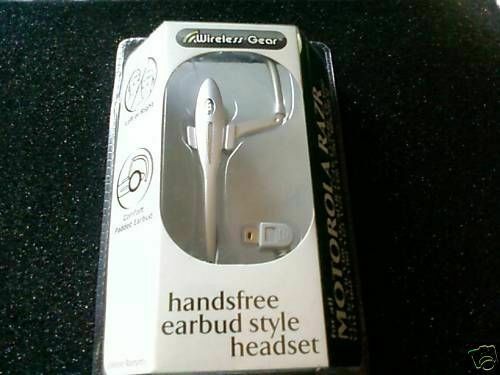GET 2 WIRELESS GEAR HANDSFREE EARBUD STYLE HEADSET - RAZR