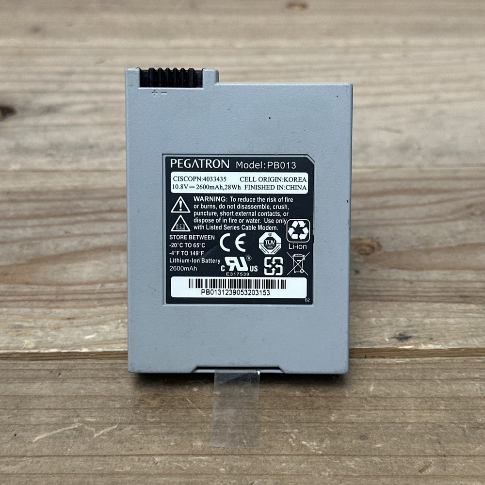 Pegatron Cable Modem Battery Model PB013 10.8V Used