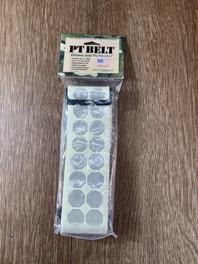 PT BELT CYALUME TECHNOLOGIES Reflective Belt White Polymer 9-3012509 5'