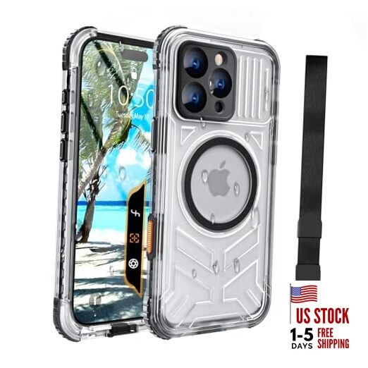 for Waterproof Case Compatible with MagSafe, IP68 iPhone 16 Pro Black