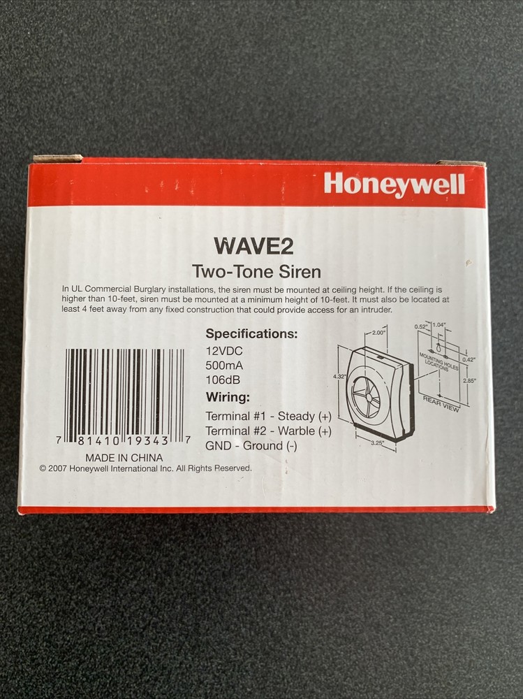 HONEYWELL WAVE-2 TWO TONE SIREN