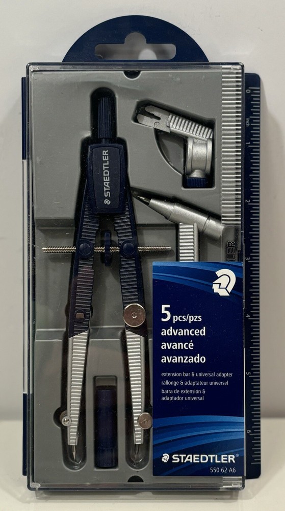 Staedtler Advanced 5 Pc Compass Drafting Set 550 62 A6