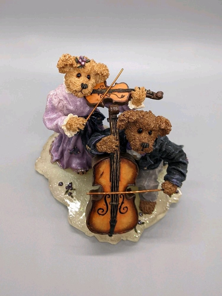 Boyds Bear Figure "Amanda Michael String Section" #228366 Violin Cello Orchestra