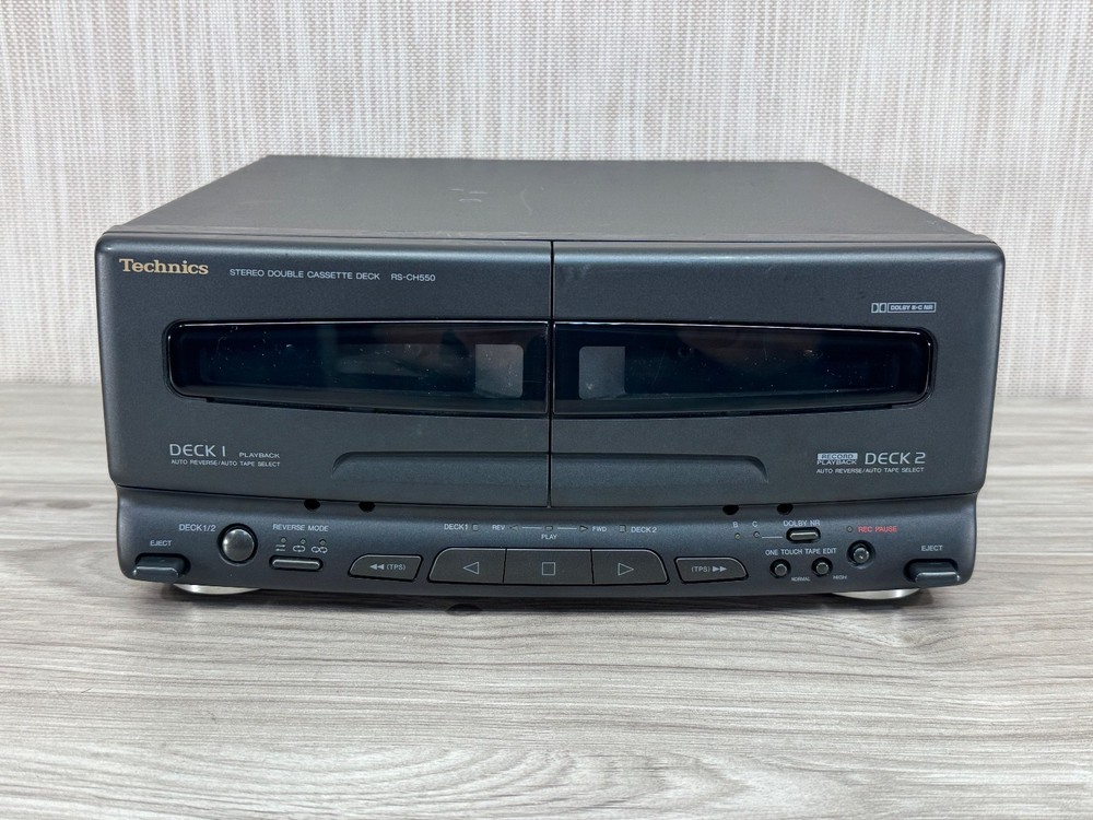 Technics RS-CH550 Stereo Double Cassette Deck - UNTESTED