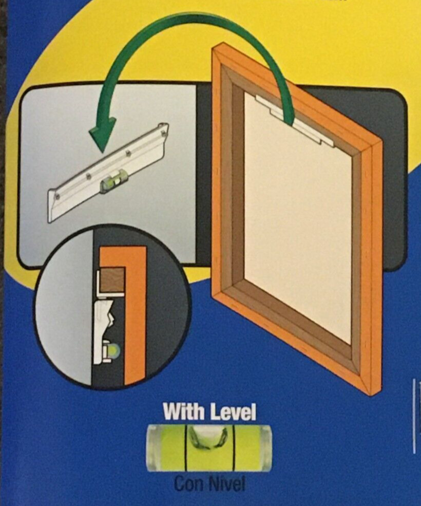 OOK Plastic Canvas Hanging System Cleat - Holds 15Lbs Maximum