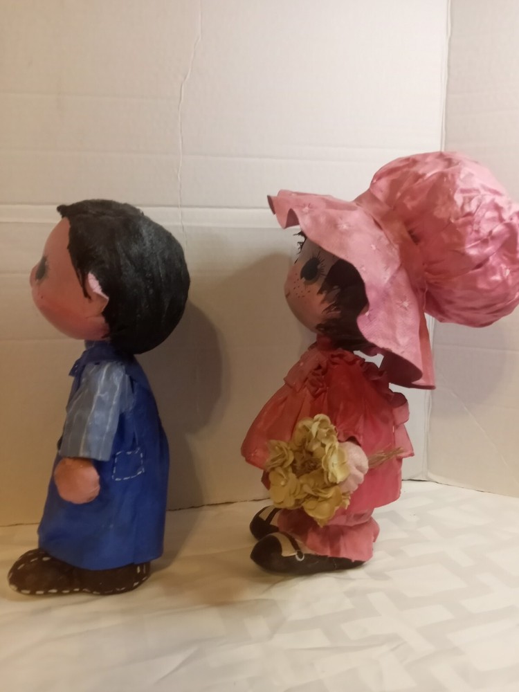 Vintage Dip N Drape Paper Mache Dolls