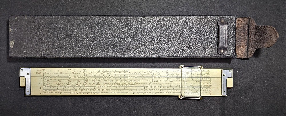 Keuffel & Esser Slide Ruler 4081-3 With Leather Case