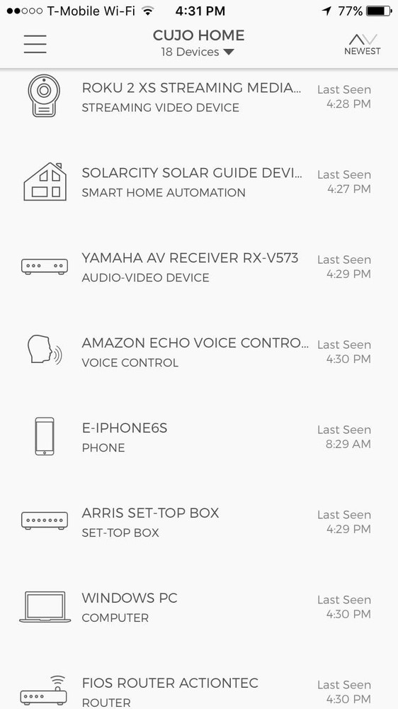 CUJO Smart Firewall Home Network Security Hack Prevention Parental Controls