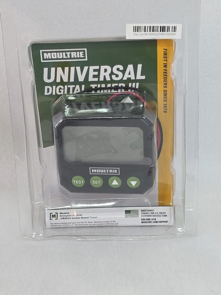 Moultrie Universal Digital Timer III Programmable Feeder Timer Black (MFA-15095)
