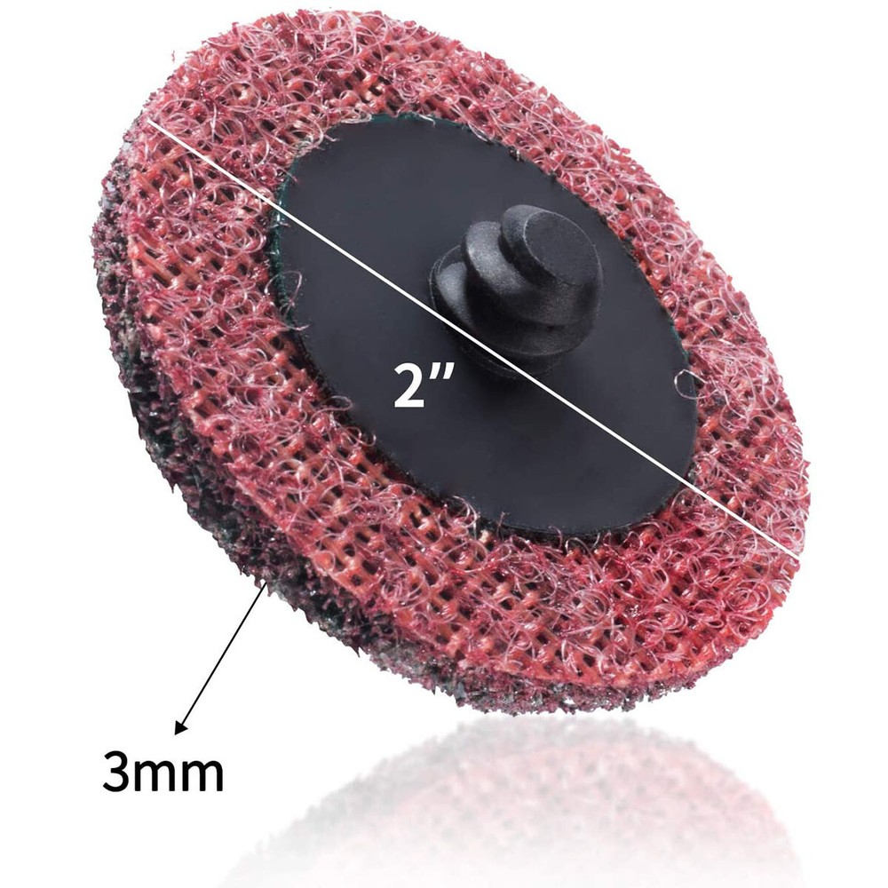 46 PCS 2" Roll Lock Grinder Quick Change Discs Holder Surface Conditioning Disc