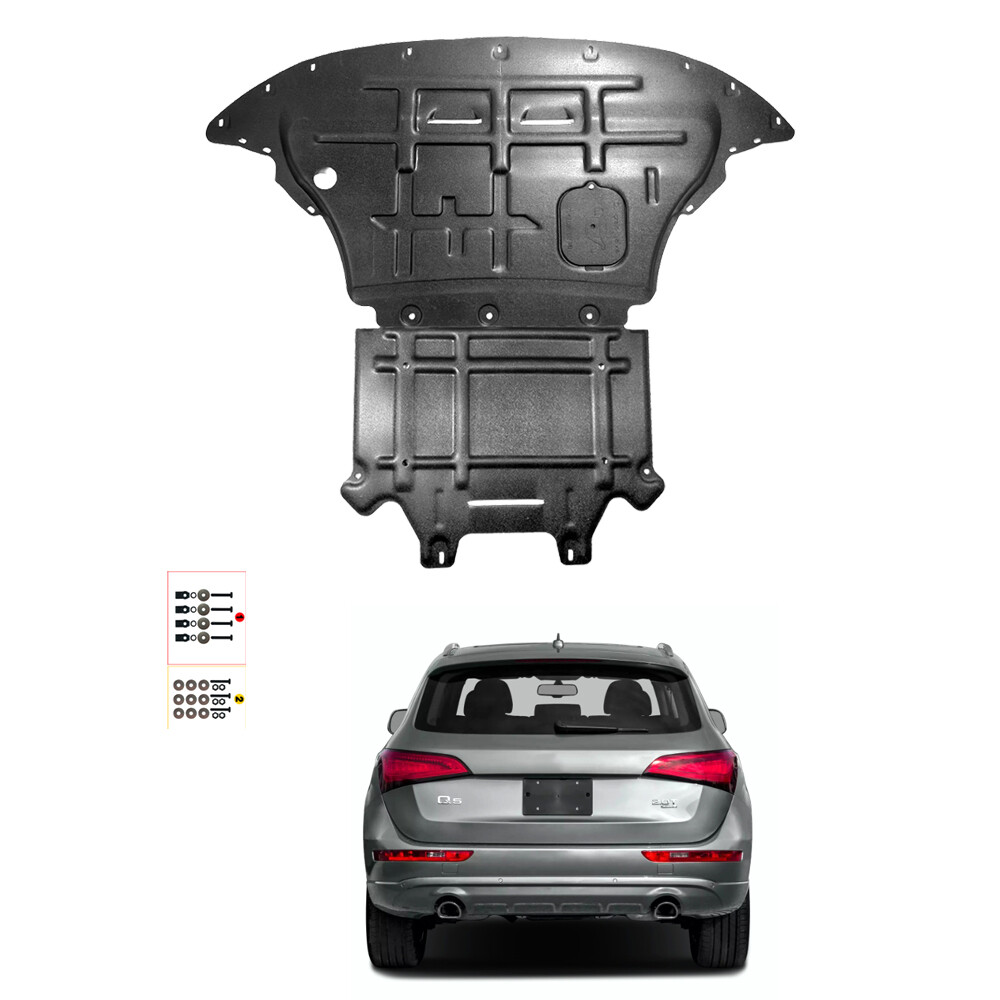 2Pcs Engine Splash Guard For Audi Q5 2009-2017 Under Engine Shield Cover Board