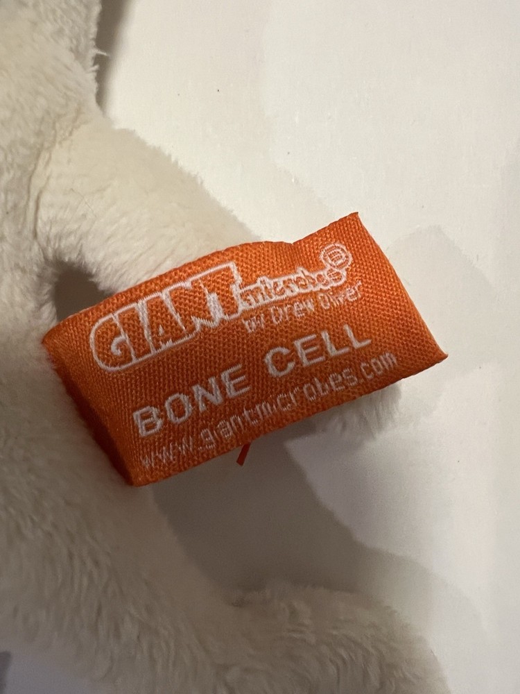 GIANT MICROBES WHITE BONE CELL 8" PLUSH