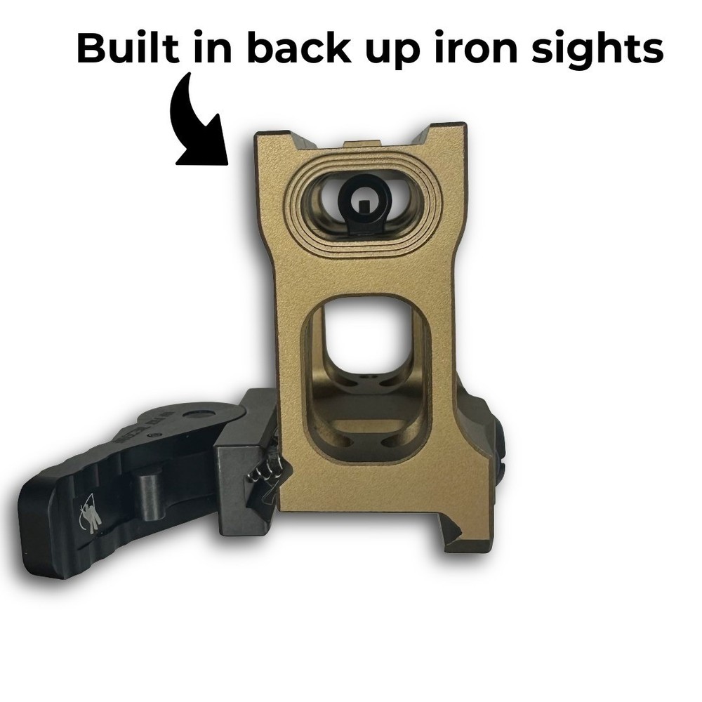 Unity FAST Micro Riser Mount - QUICK DETACH - High Quality - Built In BUIS