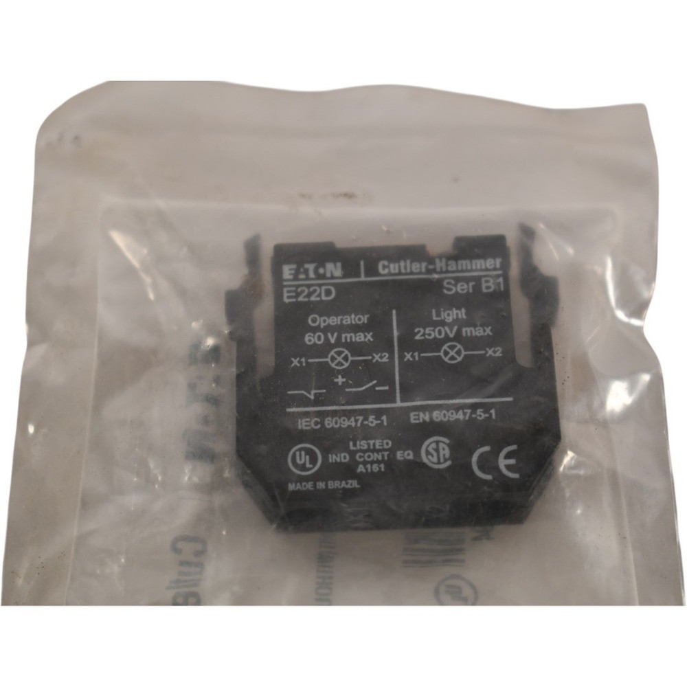 NEW Eaton E22D Light Unit for Illuminated Pushbutton 22.5mm Full Voltage