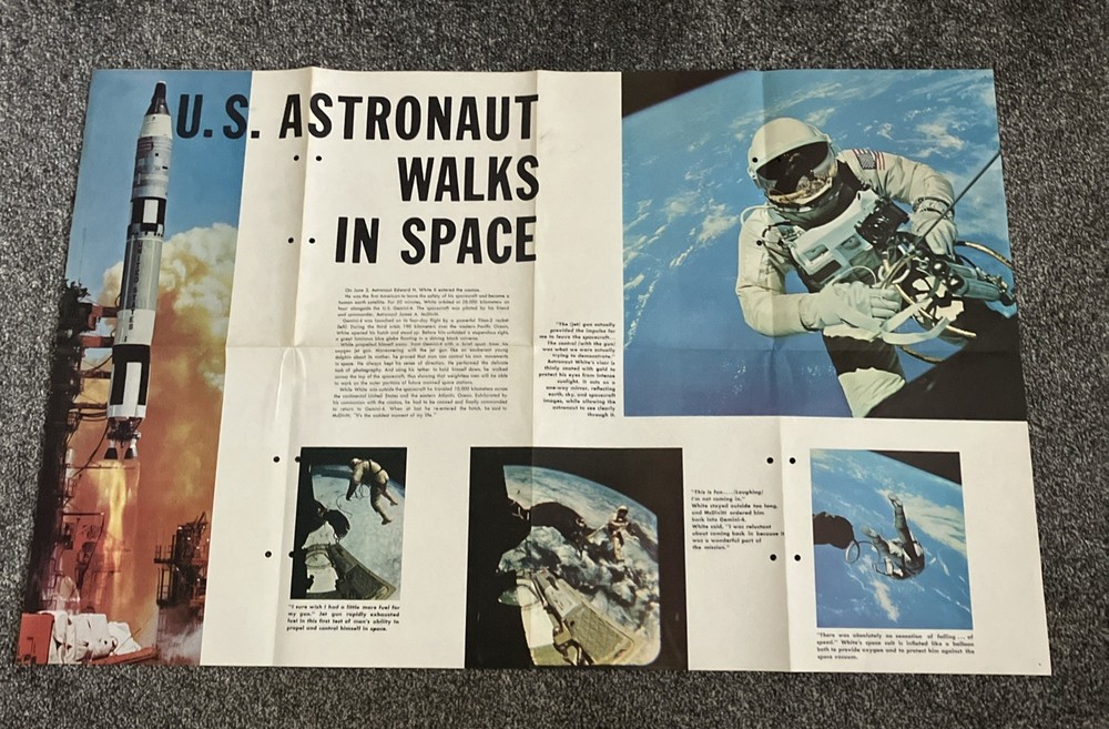 Apollo XI NASA Facts Gemini-4 Space Exploration Booklets Posters Bundle x 3