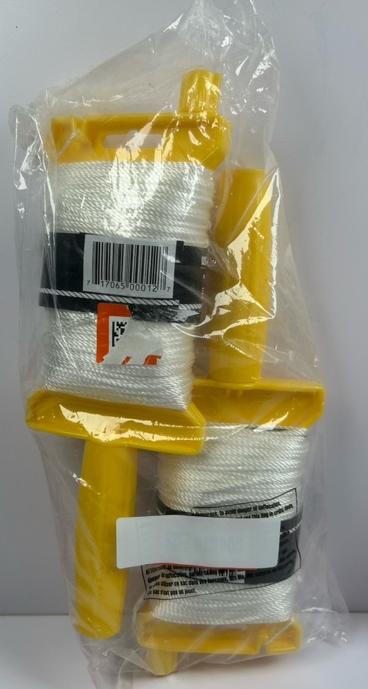 Stringliner Original 500 Ft #18 Twisted Nylon White Pack of 2 New