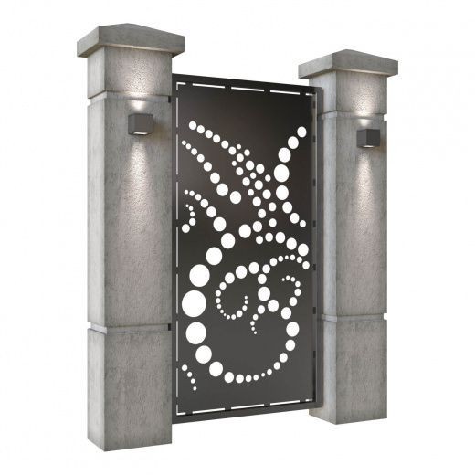 Gorgeous Custom Handcrafted Metal Entry Gate