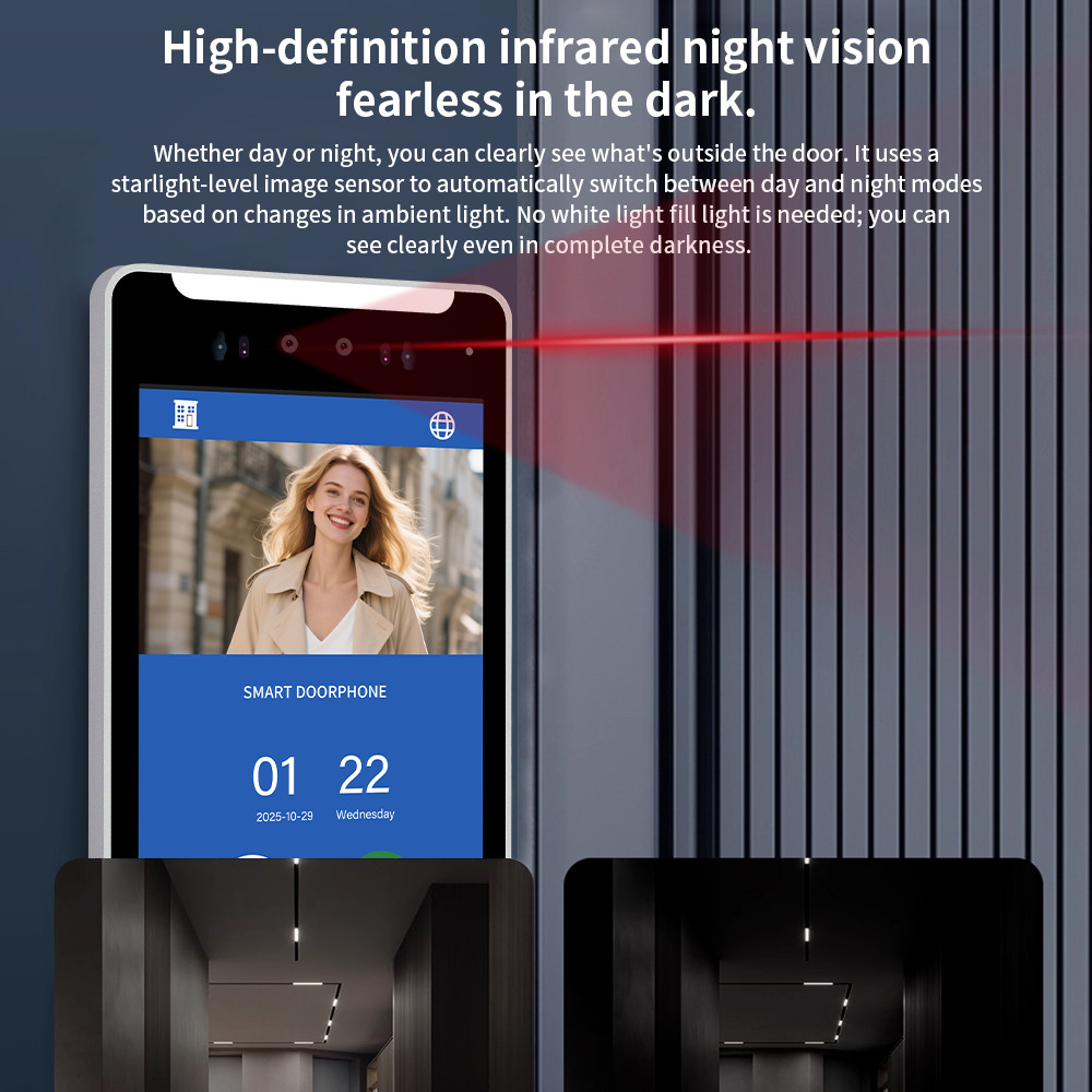 1-32 Unit Video Intercom with Face Recognition & Access Control, Apartment Door