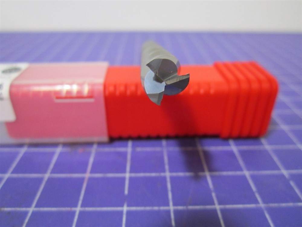 3/8" Square End Mill 3F Solid Carbide 3" LOC 6" OAL 40° Helix