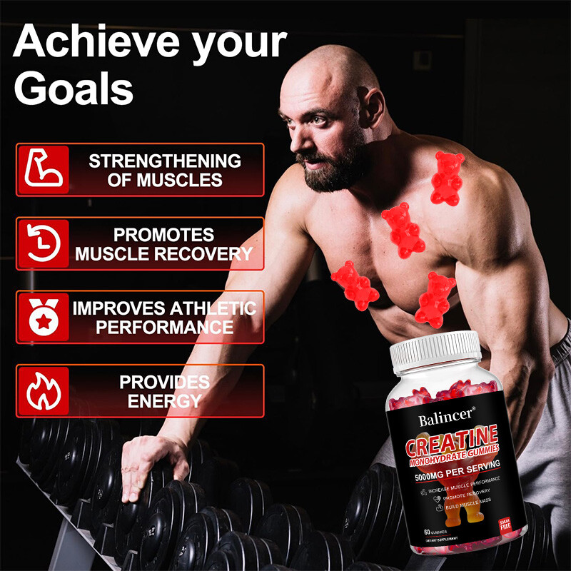 Creatine Monohydrate Gummies - Increase Strength and Build Muscle