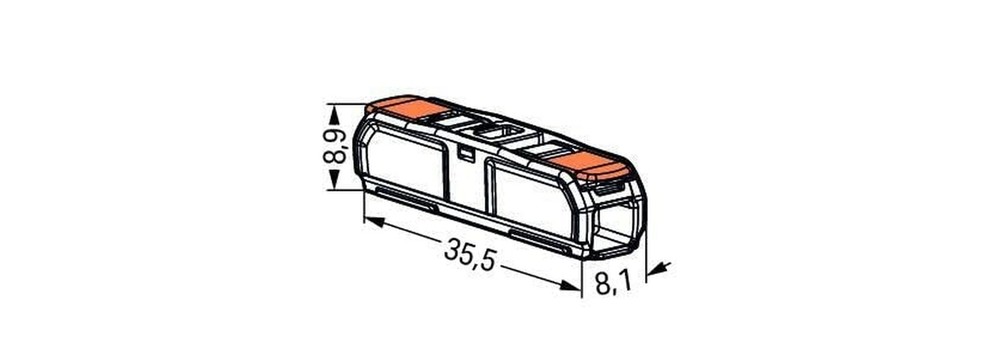 WAGO 221-2401 Lever Nuts Compact Splicing Inline Wire Connectors with Case | ...