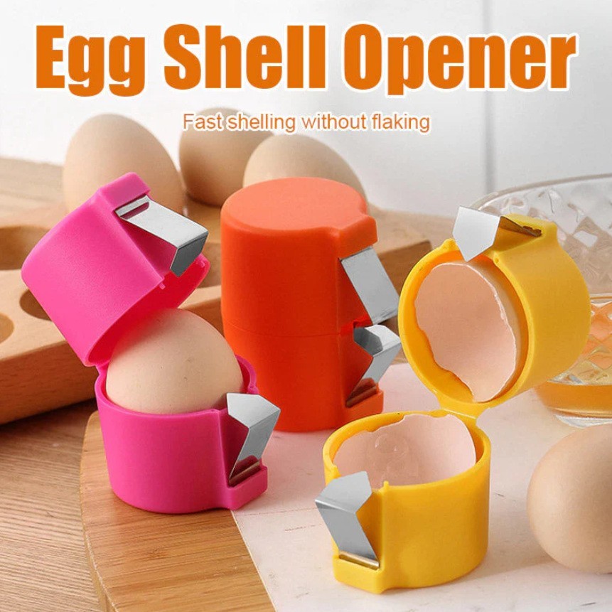 Creative Egg Shell Opener-Fast Shelling Hard Boiled Egg Peeler  Tool-No Mess
