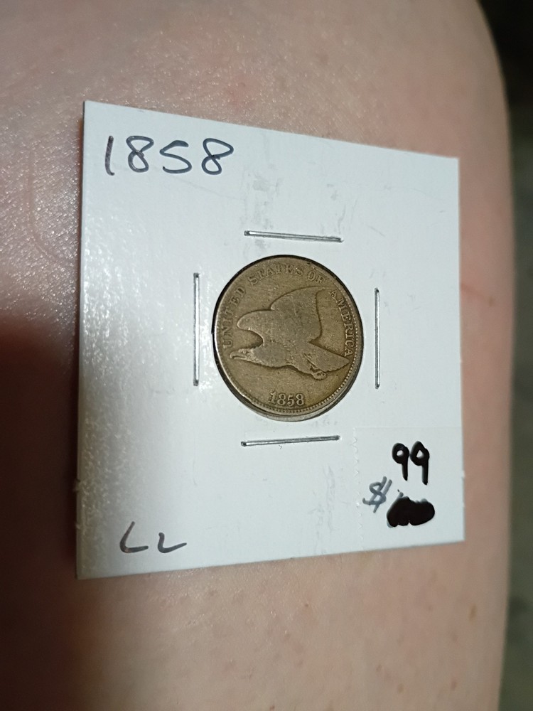 1858 Flying Eagle Cent  LL- VG  IHP11