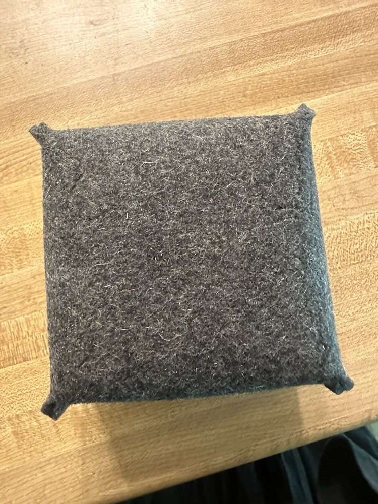 Wool Felt Box Storage with Bamboo Top