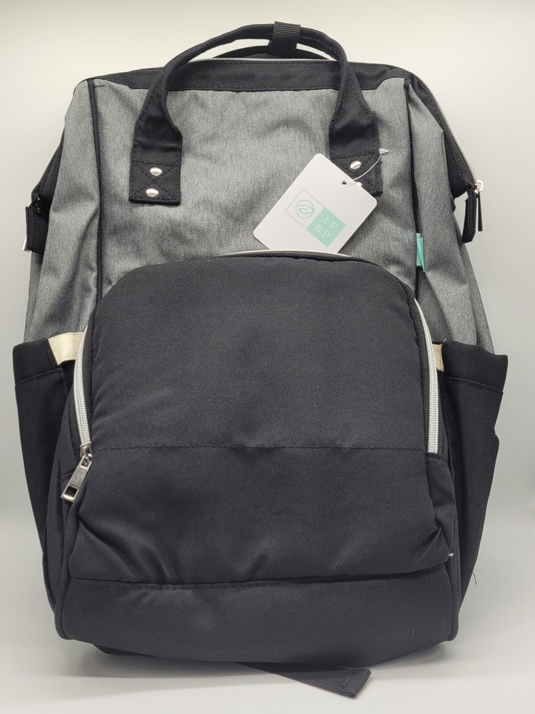 AFBP Sydney Eclipse Breast Pump Backpack Diaper Bag Grey & Black NEW - Amazing!