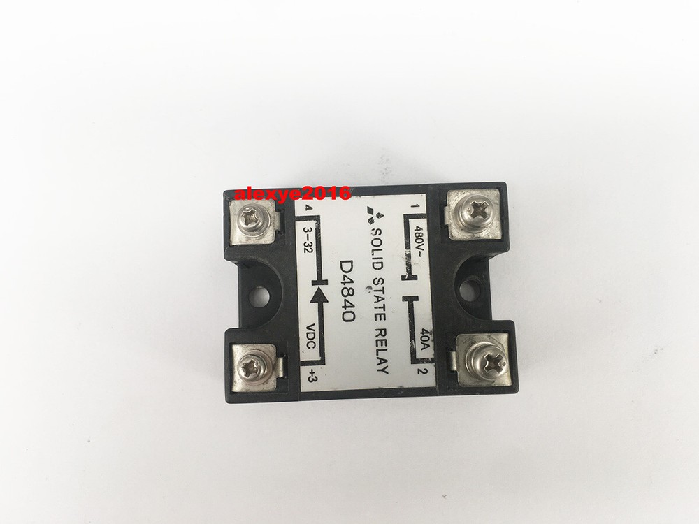 1 PCS Mitsubishi D4840 Solid State Relay Input 3-32V DC Control 480V AC 40A
