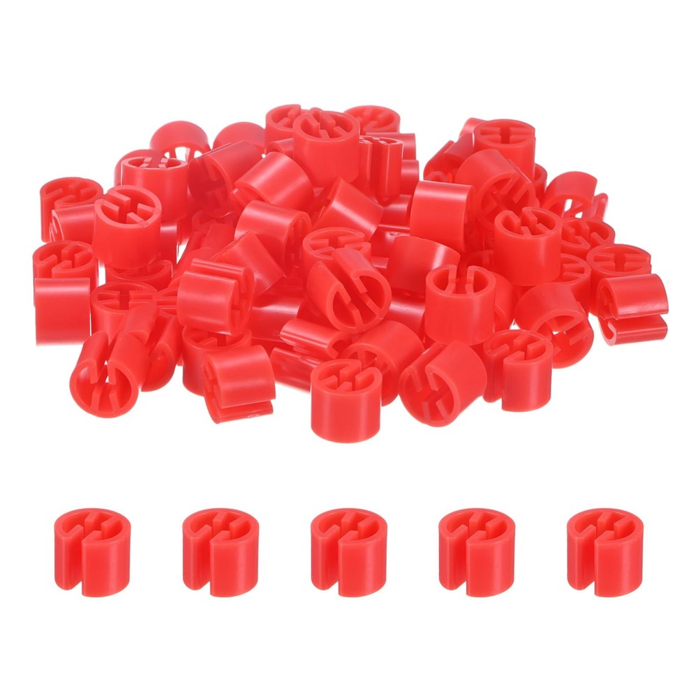 100-Pack Clothes Hanger Markers Blank, Plastic Garment Color Coded Size Clips...