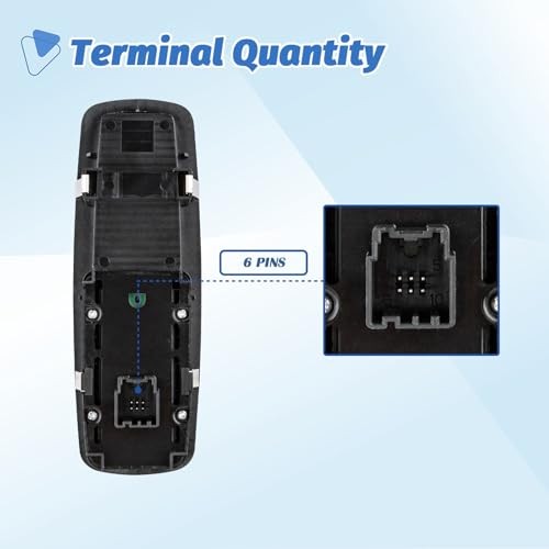 Front Passenger Side Window Switch Fit for 2015-2017 Chrysler 200/300, 2017