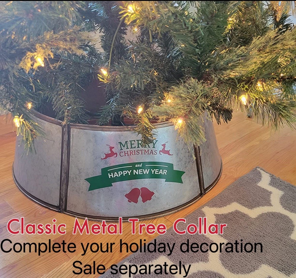 6FT Hinged Artificial Christmas Pine Tree w/ 1000 Dense Branches, easy assembly